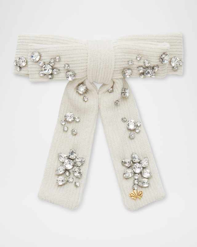 Antoinette Swarovski Bow Barrette